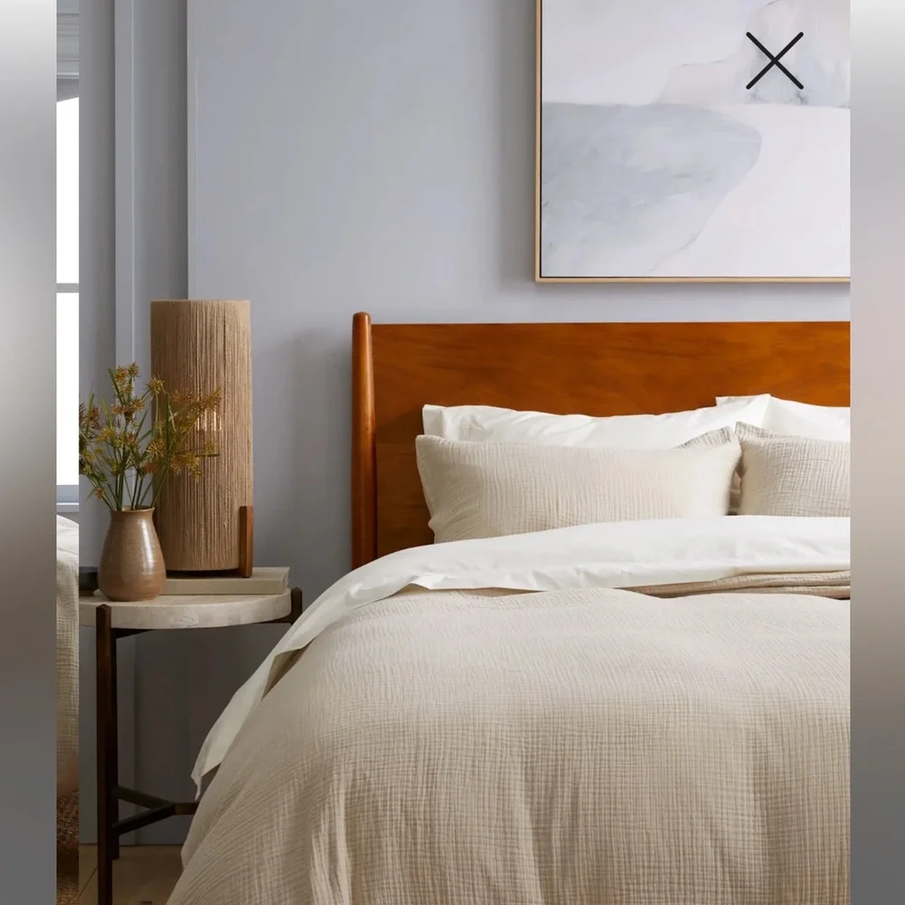 Quince Organic Airy Gauze Duvet Cover Set
